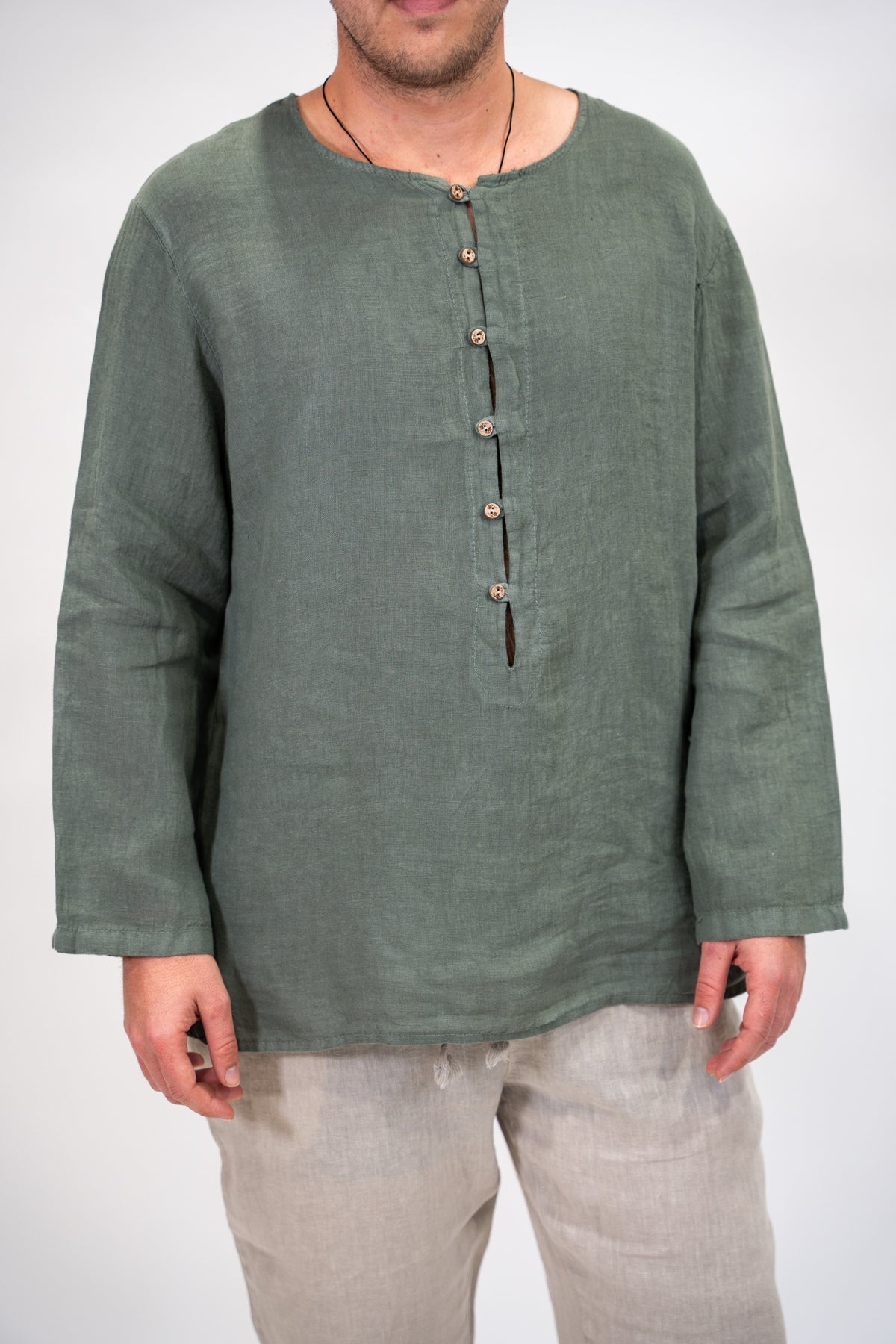 Camisa Hombre Ibiza olivo