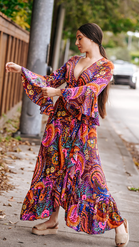 Vestido seda 100% Andaluz