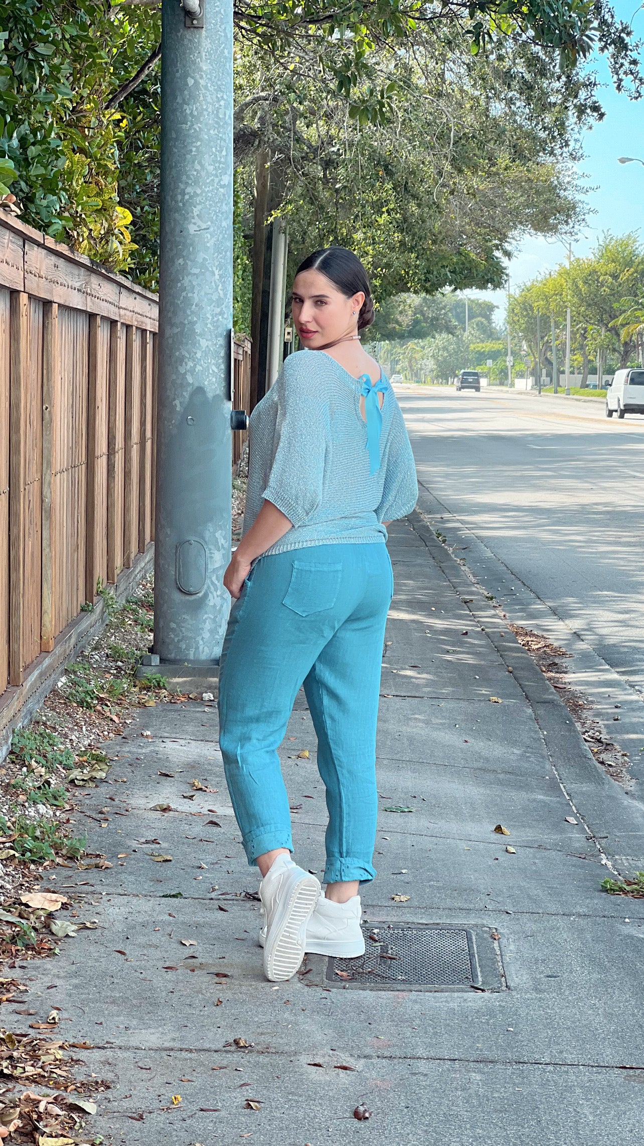 Pantalón unisex lino 100% Alicante