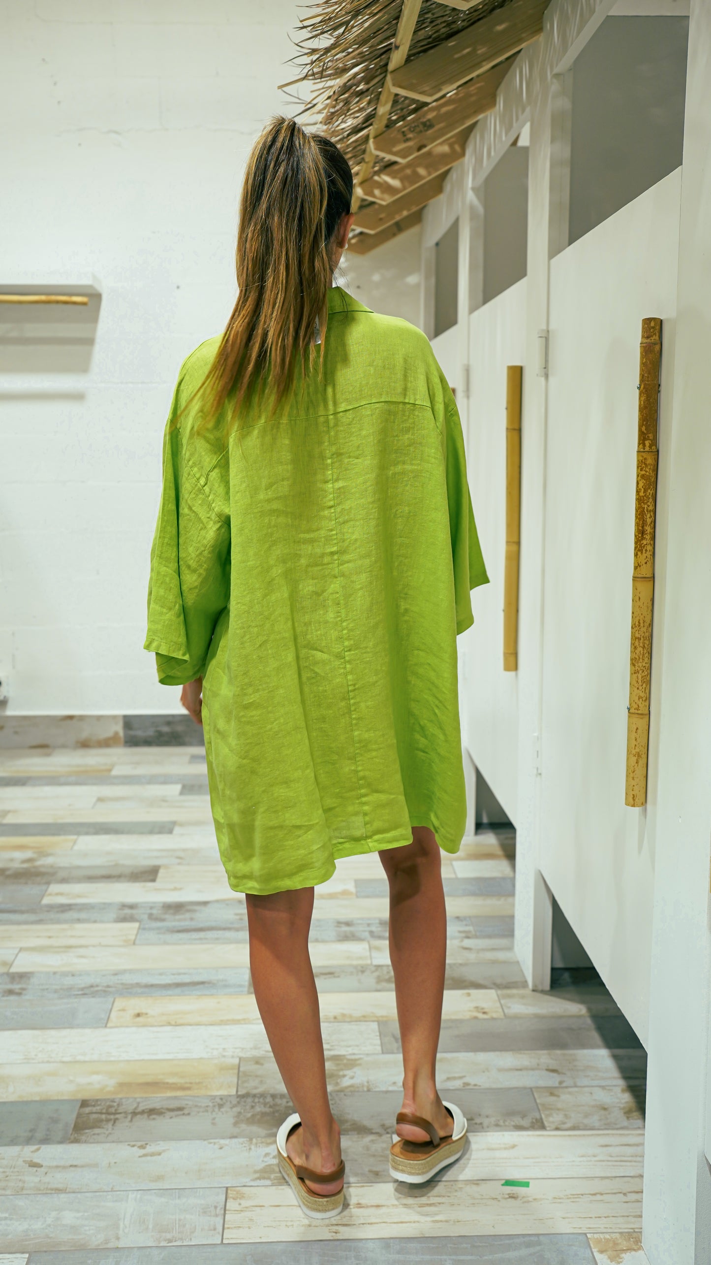 Cormayeur Short linen tunic