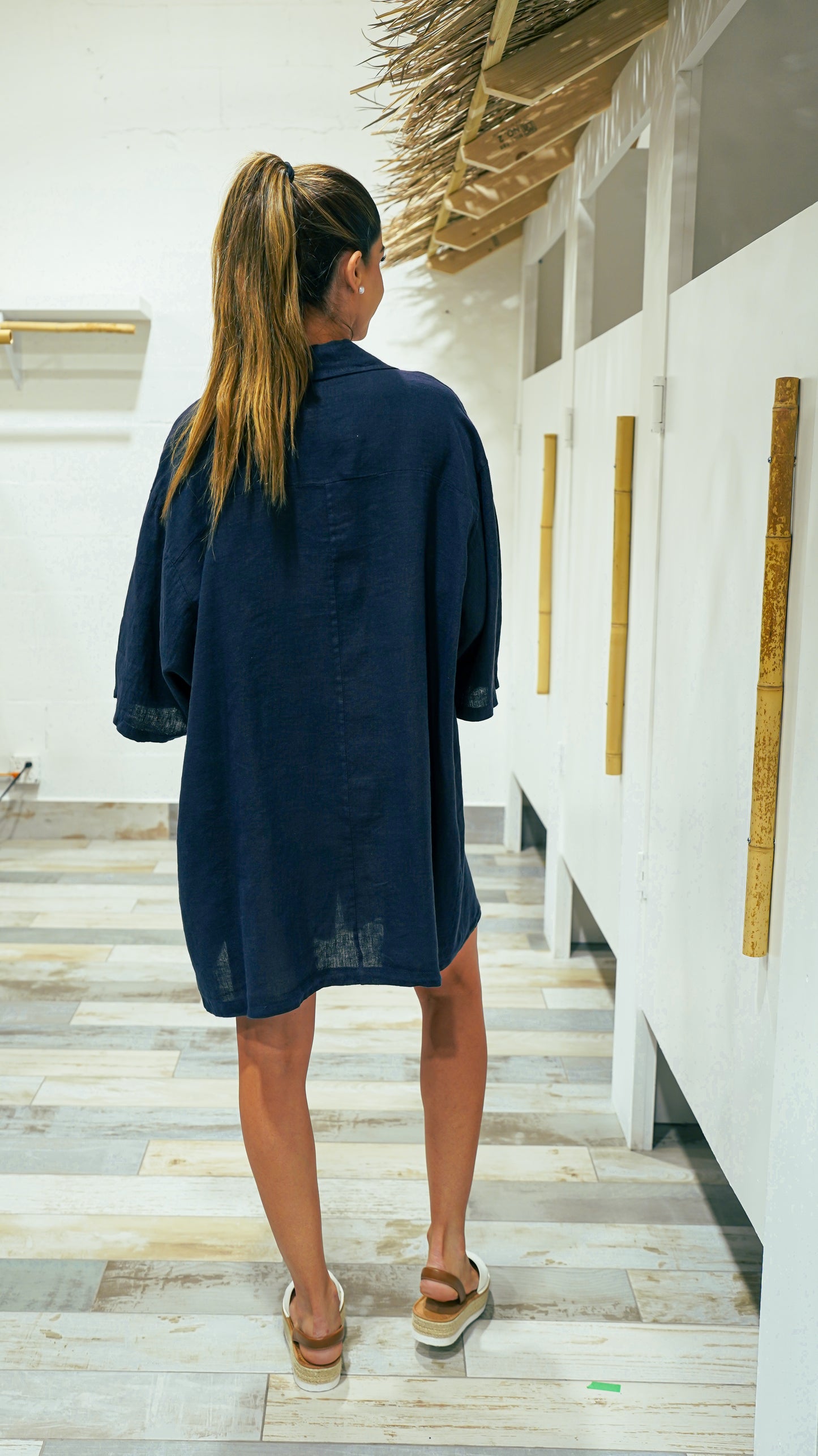 Cormayeur Short linen tunic