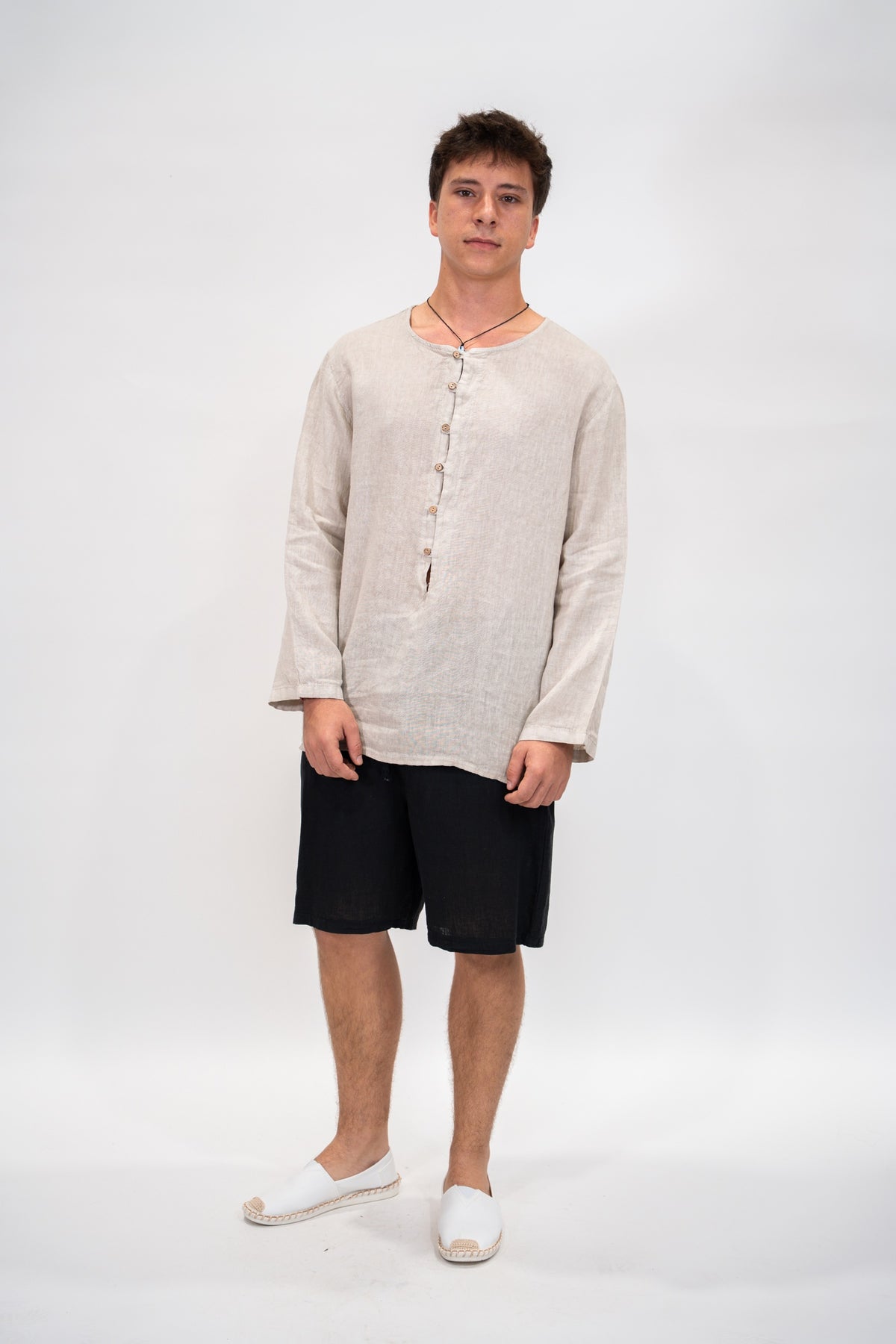 Camisa Hombre Ibiza beige