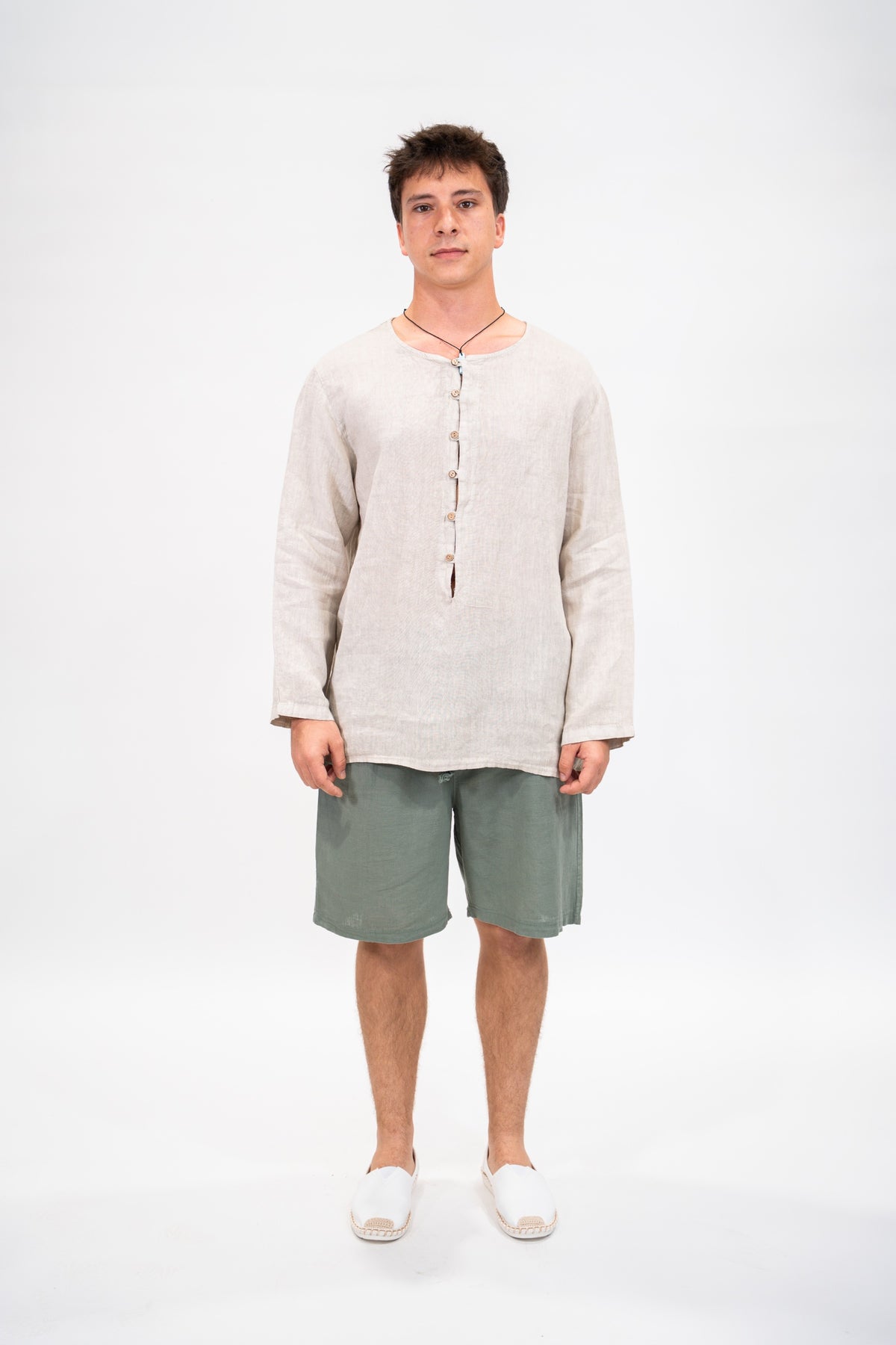Camisa Hombre Ibiza beige