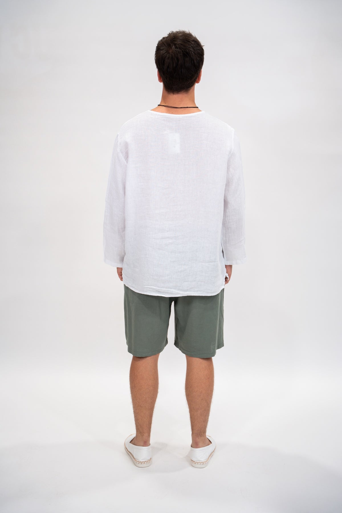 Camisa Hombre Ibiza blanco espalda
