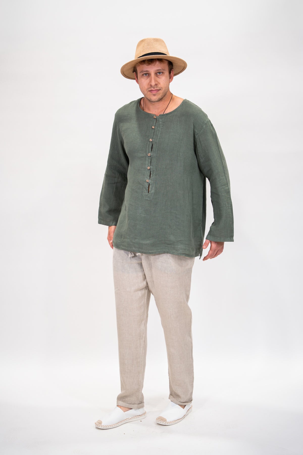 Camisa Hombre Ibiza olivo