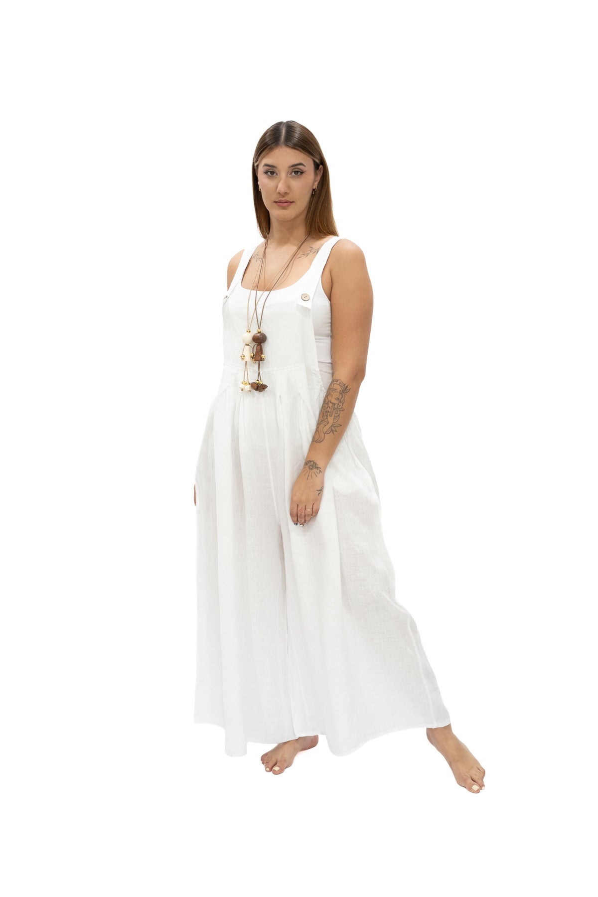 Jumper Cira lino blanco