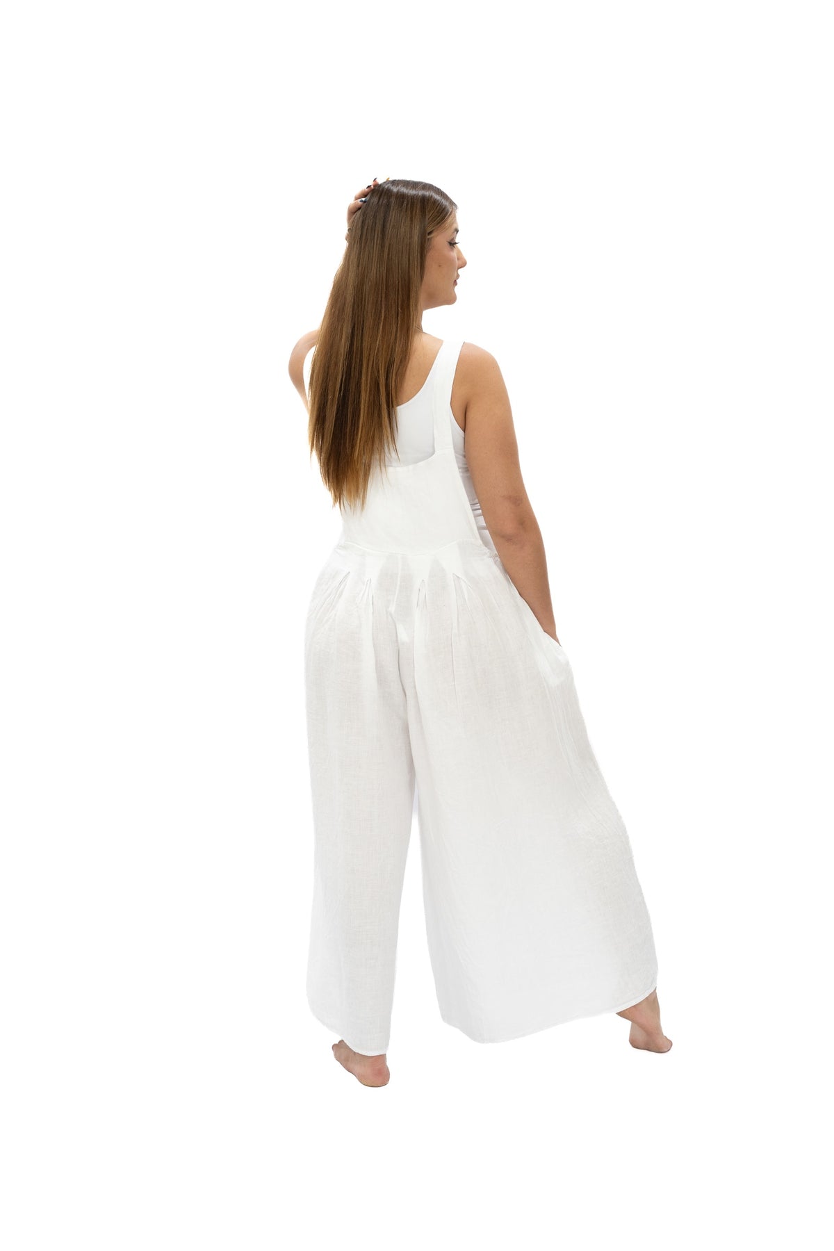 Jumper Cira lino blanco