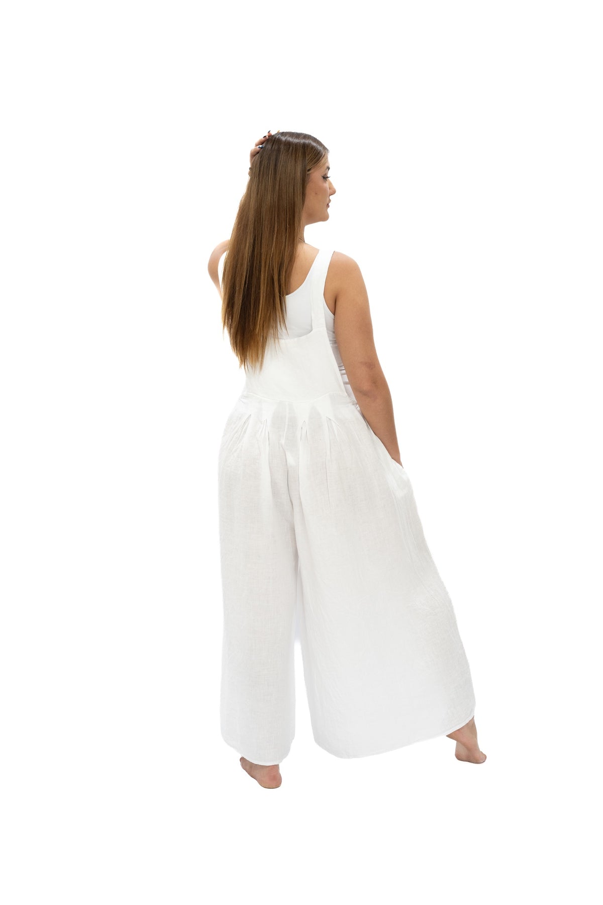 Jumper Cira lino blanco