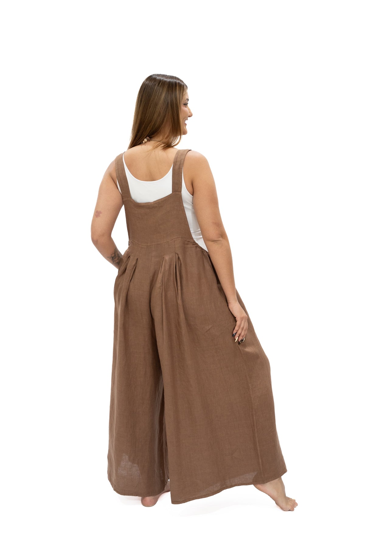 Jumper Cira lino chocolate