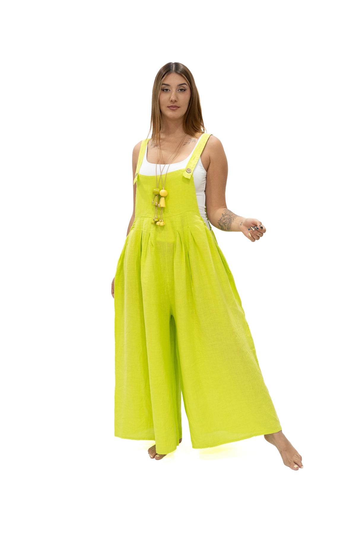 Jumper Cira lino limón