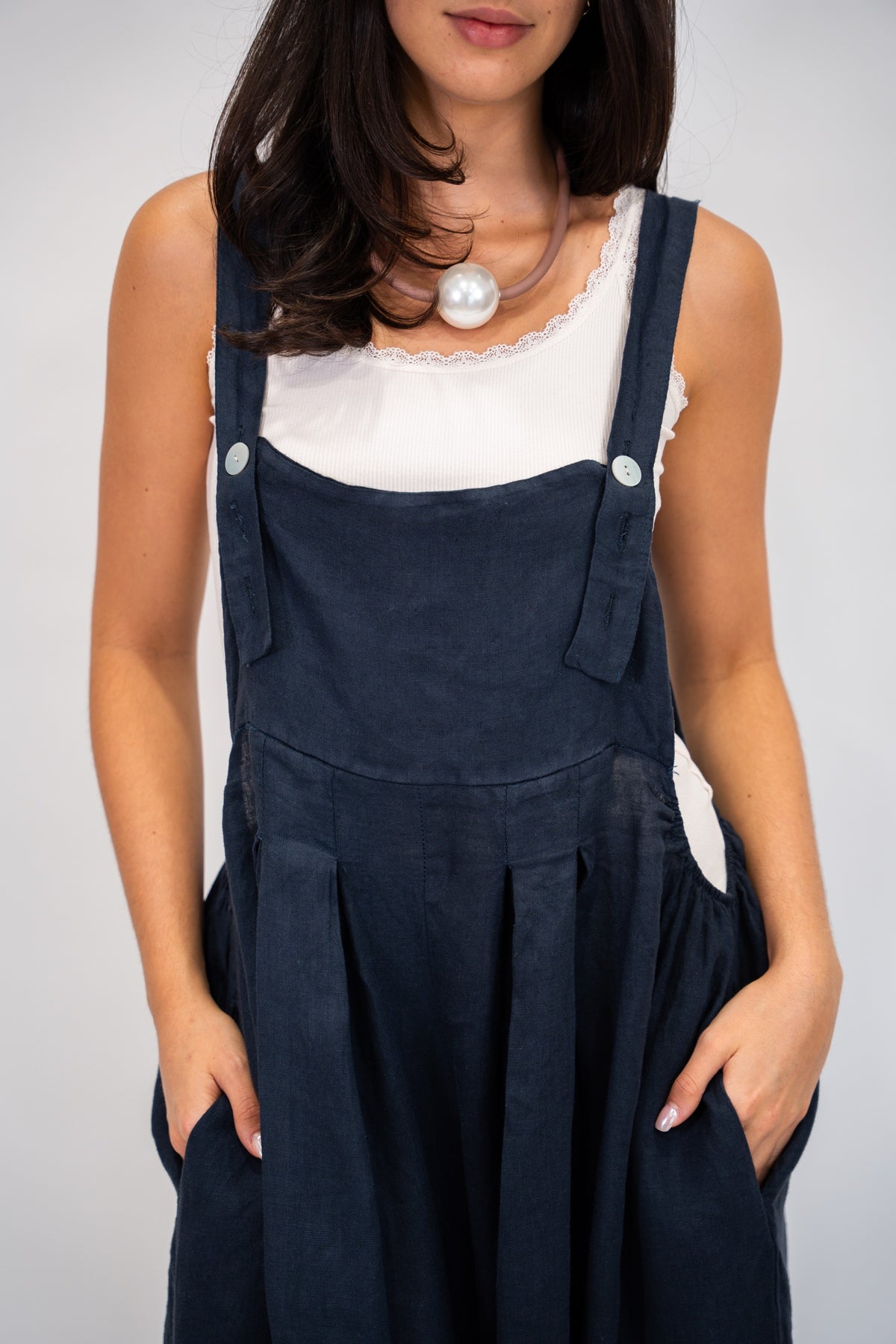 Jumper Lino Cira navy detalle