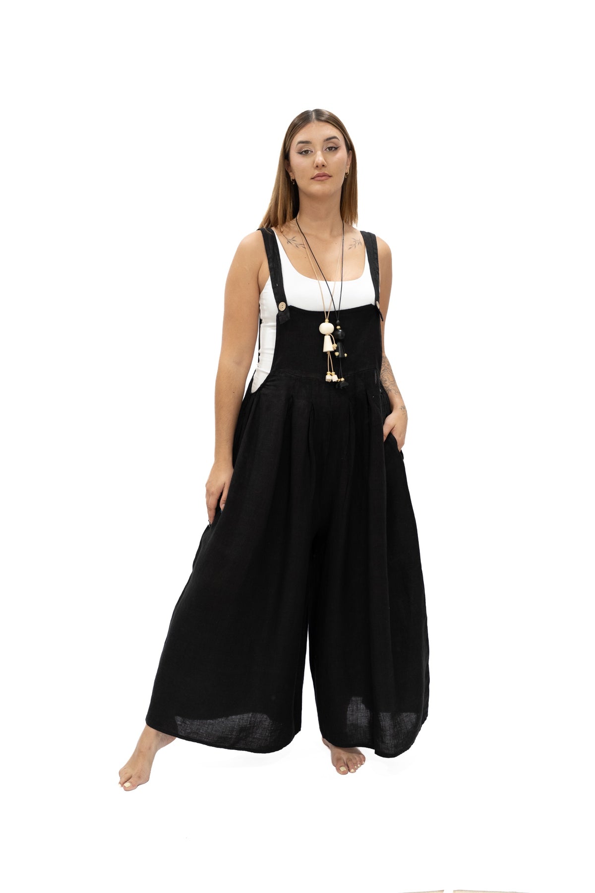 Jumper Cira lino negro