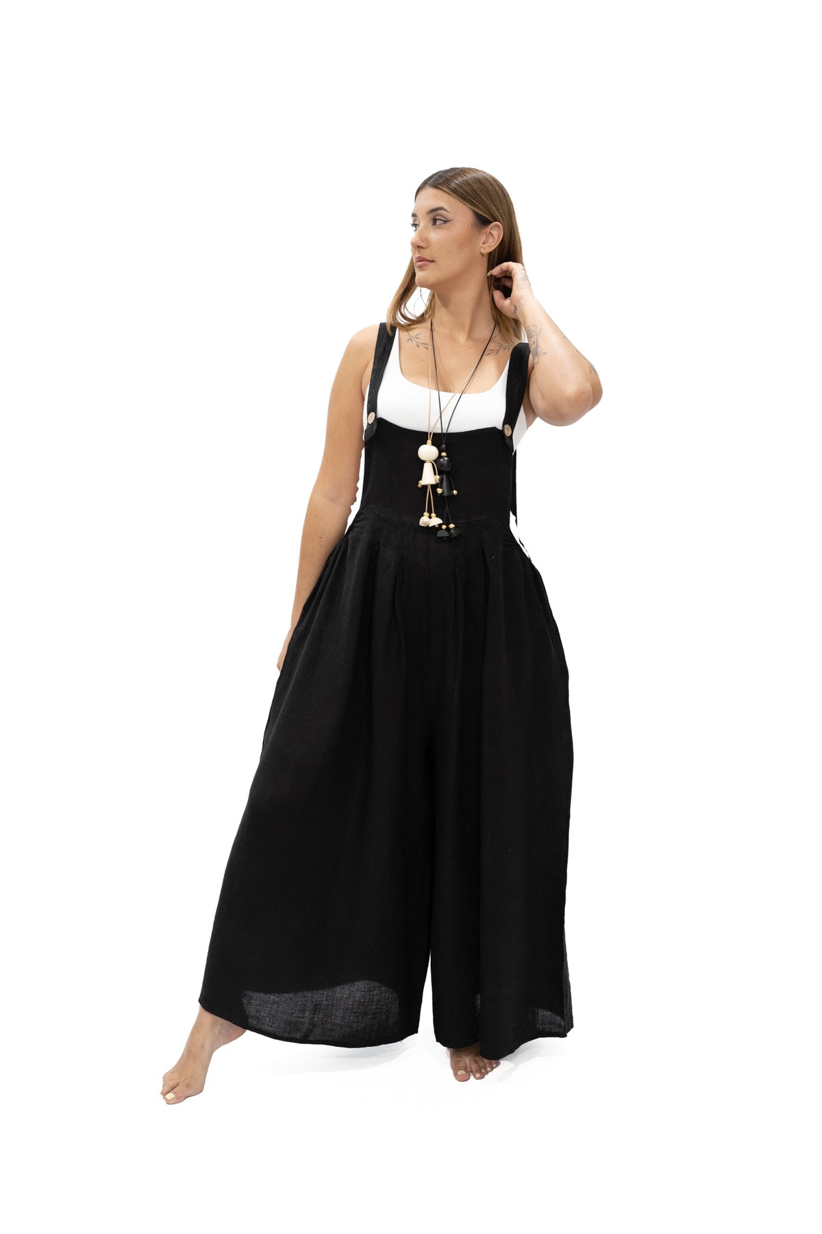 Jumper Cira lino negro
