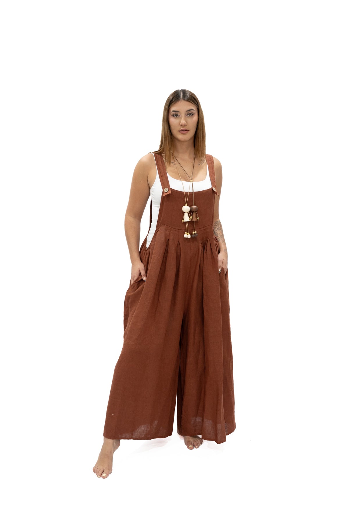 Jumper Cira lino teja