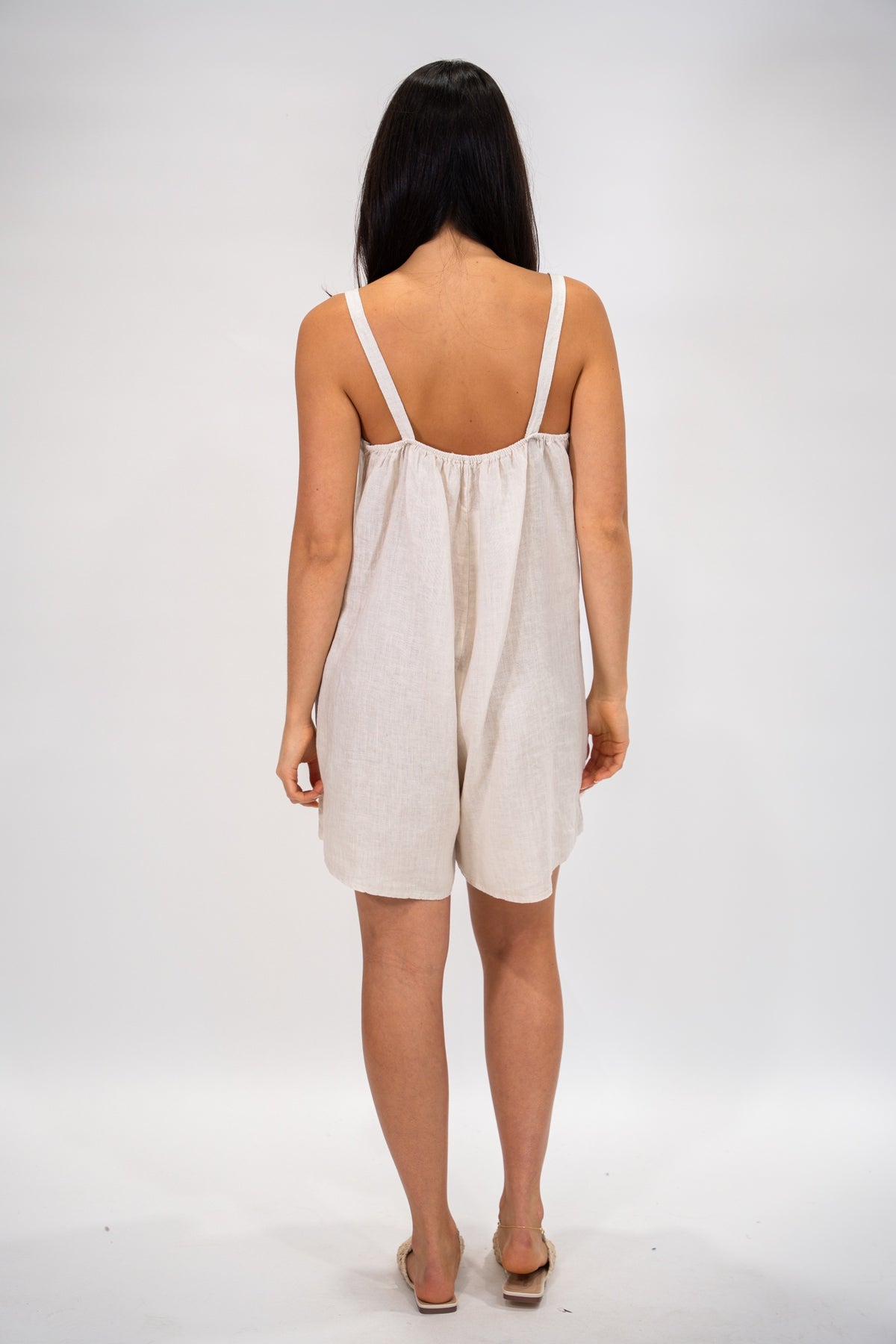 Jumper Lino Elo beige espalda
