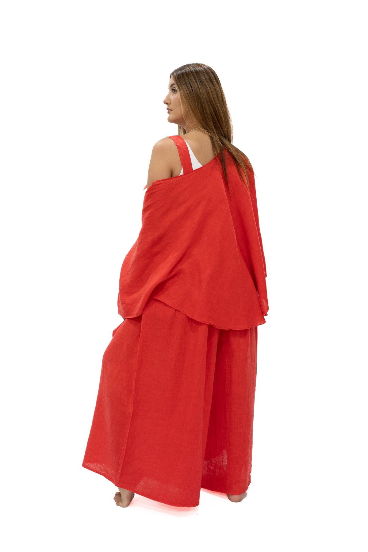 Túnica Chichi lino coral