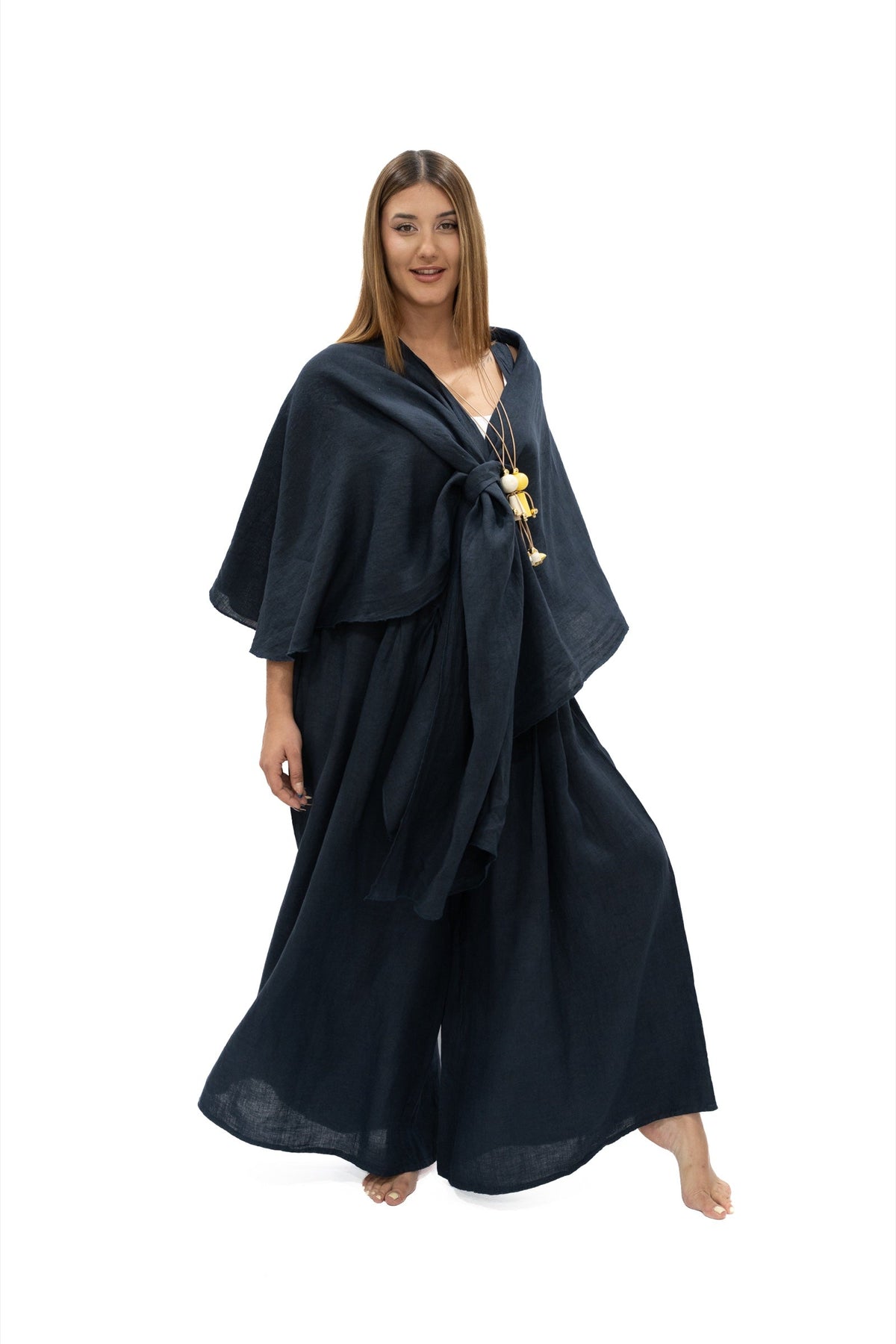 Túnica Chichi lino navy