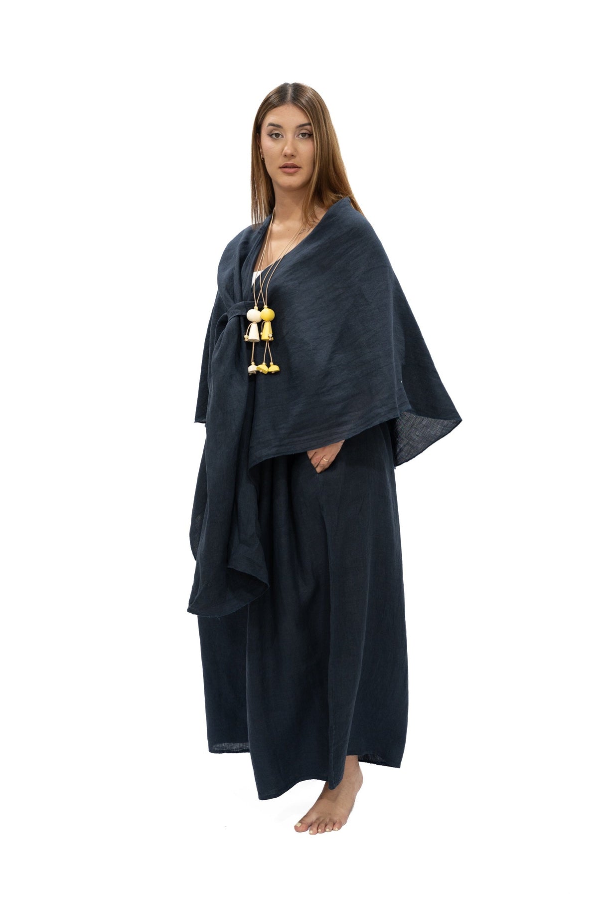 Túnica Chichi lino navy