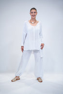 Túnica Crochet Magy blanca