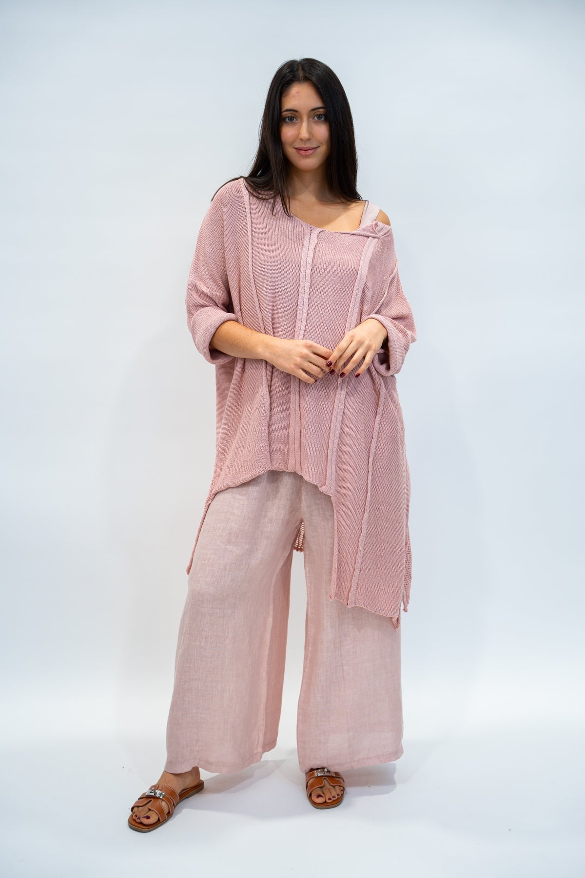 Túnica Crochet Magy rosa bebé